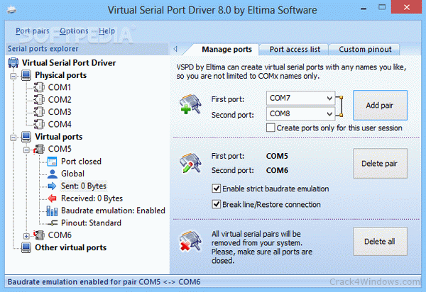 virtual serial port driver 6.0
